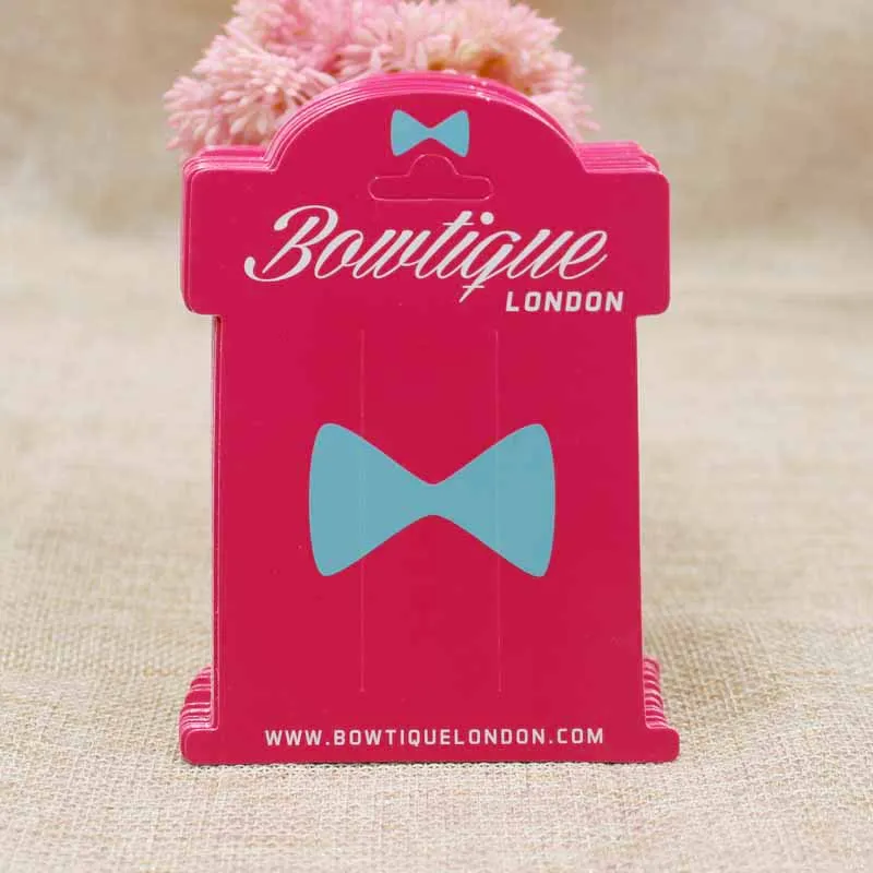 Логотип на заказ полноцветная печать аксессуары для волос карта дисплея 1000 шт. +