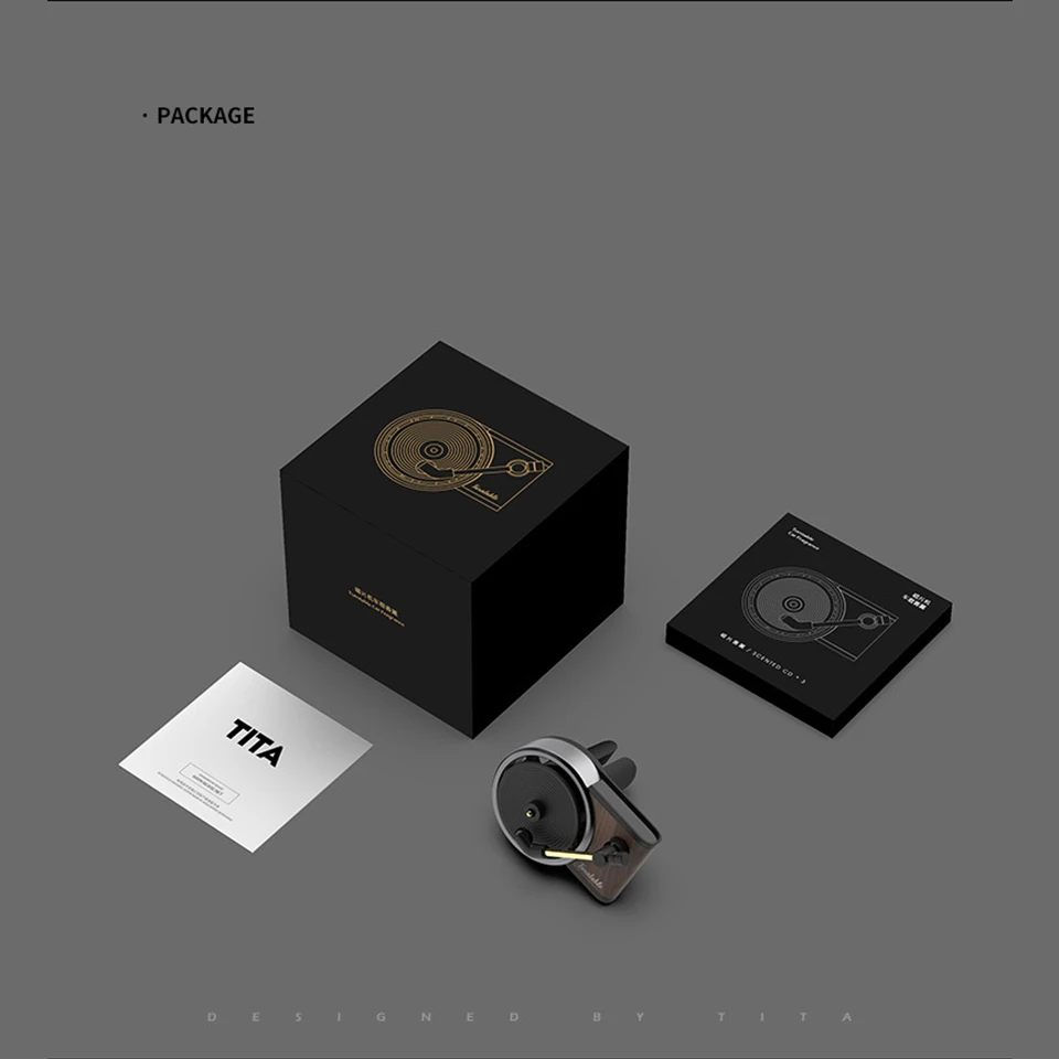 Автомобильный классический проигрыватель с креплением на решетку вентиляции