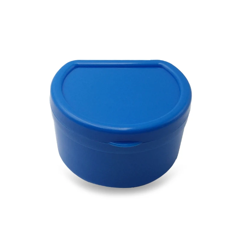 

Denture Box Plastic Molar Braces Holder Box With Mesh Pp Material Storage Braces Cleaning