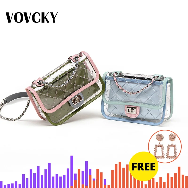 Luxury Ladies Hand Bags Summer Matte Clear Purse Small Tote Bags for Women Transparent Shoulder Cross Body Bolsa Feminina