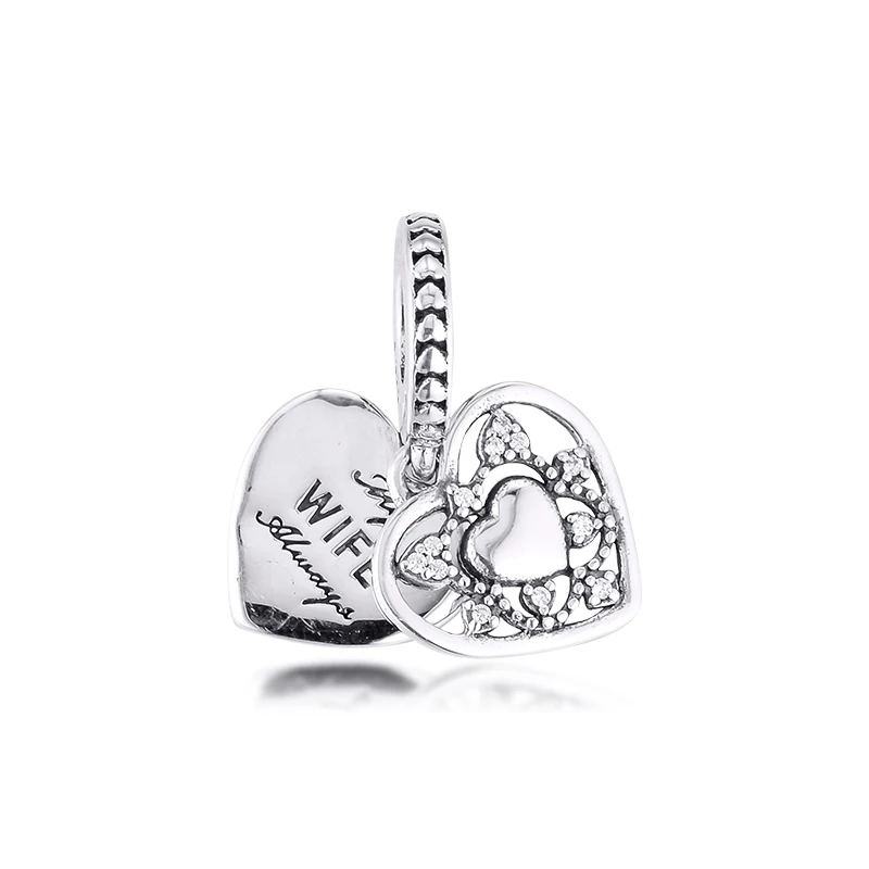 Подходит для Пандора Подвески Браслеты моя жена всегда бусы 100% 925
