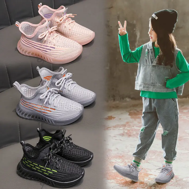 

Fashion Boys Girls Fashion Sneakers Baby/Toddler/Little Kids Leather Trainers Children School Sport Shoes Soft Running Shoes