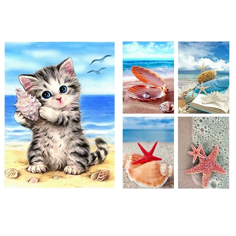 

HOT Diamond Painting Decorations Animals For Cute Kitten & Diamond Painting Decorations For Sea Landscape