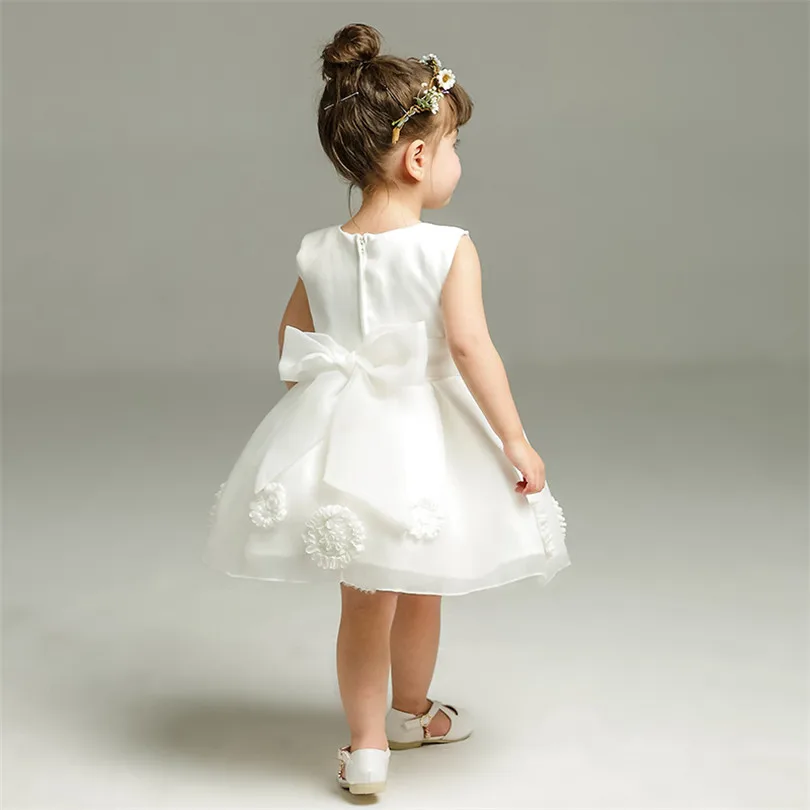 Baby Dress Flower Girl Baptism Christening Gowns 1st Birthday Party Wedding Princess Kids Dresses For Girls | Детская одежда и