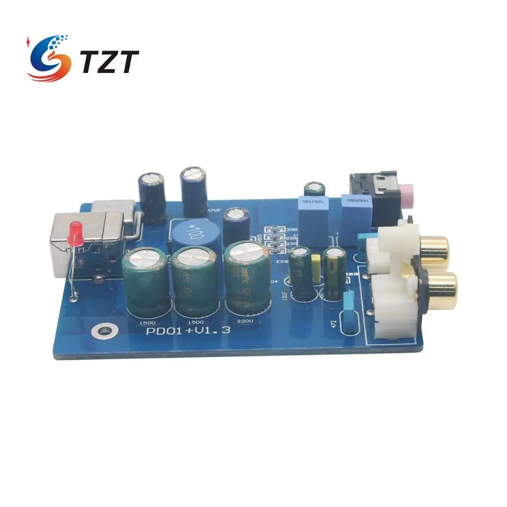 Hi Fi аудио DAC декодер TZT SA9023 ES9023 звуковая карта для усилителя мощности поддержка 24