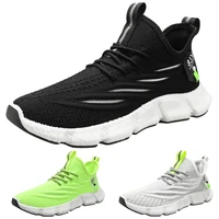 holfredterse new spring shoes for men sport running tennis sneakers male fitness breathable walking shoes blackwhitegreen 7719
