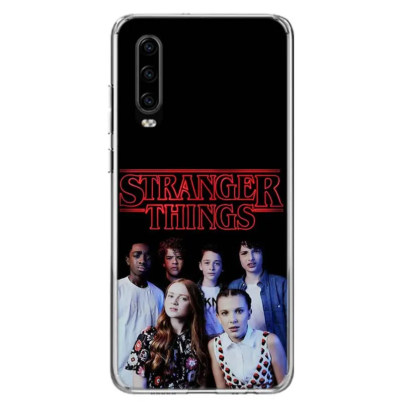 hot stranger things poster phone case for huawei p30 p20 p40 p50 mate 40 30 20 10 pro p10 lite customized gift coque cover capa free global shipping