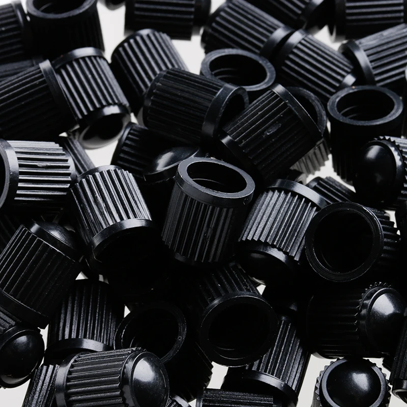 

X37F New 100x Plastic Auto Car Bike Motorcycle wheel Tire Valve Stem Black