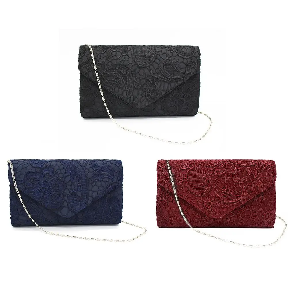 Женский клатч женские модные кружевные сумки на плечо с цветочным рисунком и