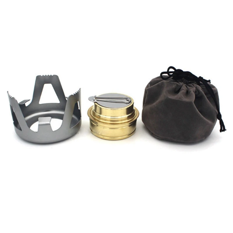 Мощная латунная горелка с крышкой-подставкой для кемпинга походов | Спорт и