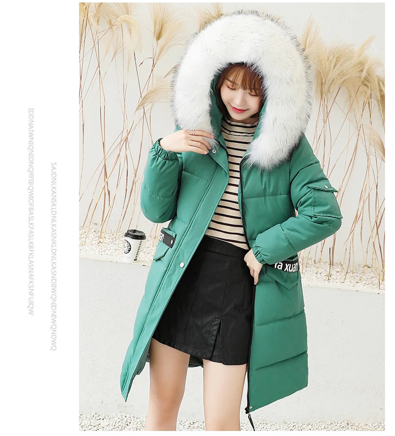 Big Size 6XL 7XL 8XL Women Jacket Winter Fur Hooded Parkas Female Plus Size Loose Women Thick Warm Cotton Women Long Coat Winter