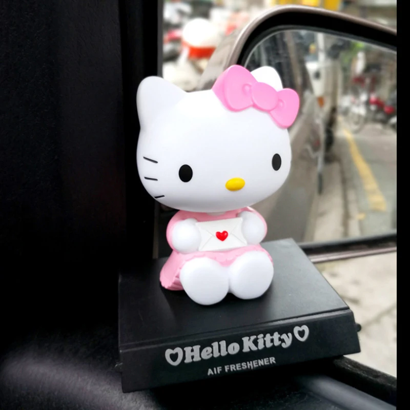 Hello kitty автомобильные головные украшения, автомобильные аксессуары для девочек, милый Настольный телефон, база, аксессуары для автомобиля, кукольный автомобиль