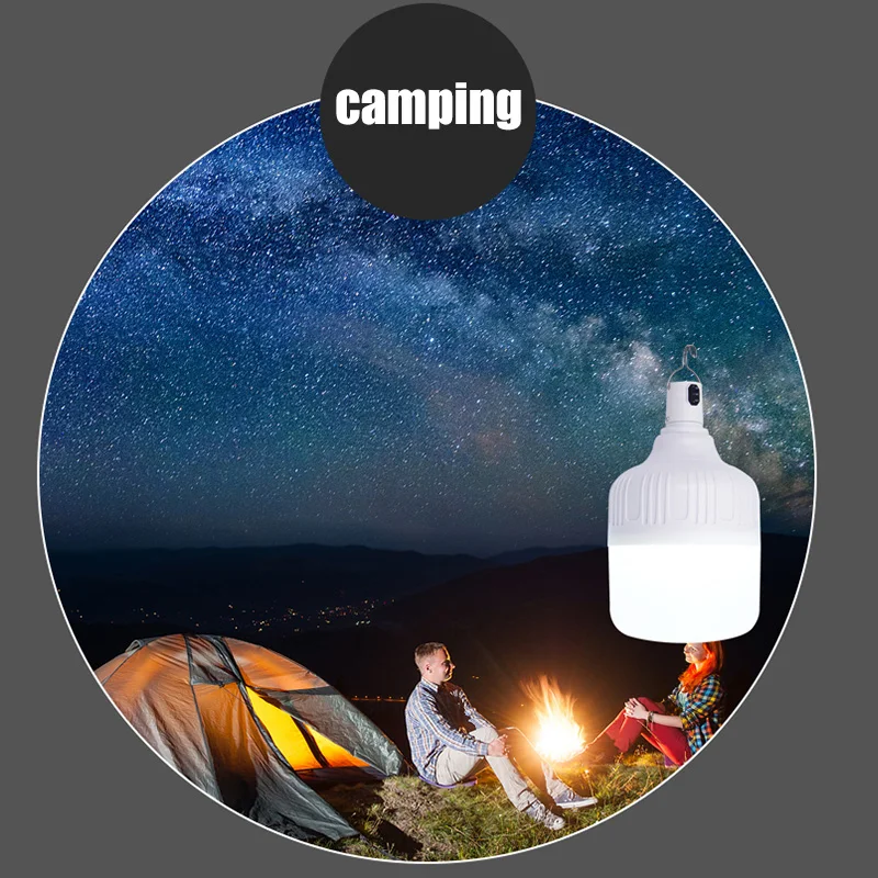 Сверхъяркая портативная светодиодная лампа 200 Вт перезаряжаемая Светодиодная с