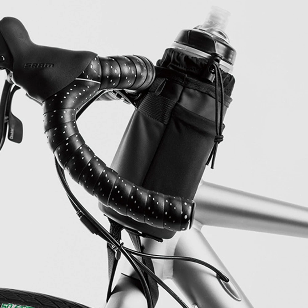 

1pc Portable Insulation Cycling Kettle Holder Bag Bicycle Front Handlebar Hanging Water Bottle Bag Bike Cycling Accessory