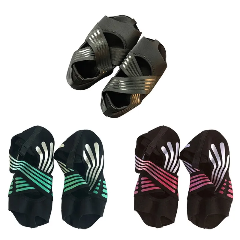 

Professional Yoga Shoes Socks Anti-slip Breathable Sweat Absorption Elastic Belt Hosiery Sports Dance Footwear