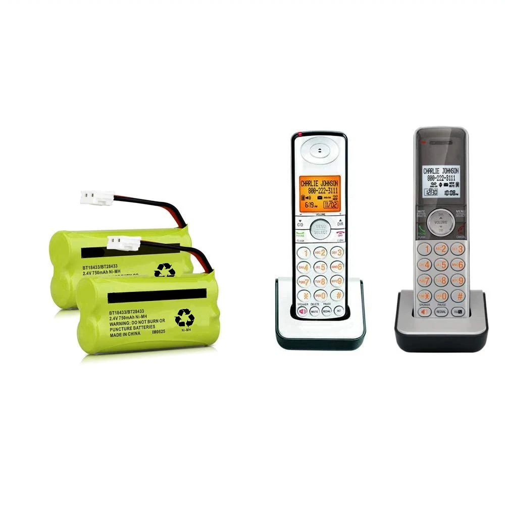culhye bt18433bt28433 2 4v 750mah 2 pack ni mh battery for att vtech cordless phone cs6229 bt184342 bt1022 2sn aaa55h s j1 free global shipping
