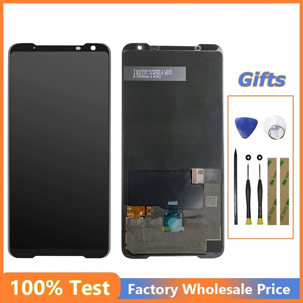 

LCD Display For Asus ROG Phone II 2 ZS660KL I001D I001DA I001DE Touch Screen Digitizer Assembly + Tools
