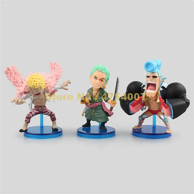 6 шт./компл. Аниме one piece luffy 4 gear zoro sanji doflamingo ПВХ экшн-фигурка Коллекционная модель q