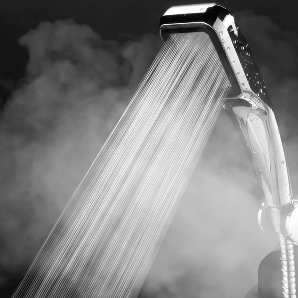 

Hot Sale Bath Shower Head High Pressure Boosting Water Saving Beads Utility Bathroom Tools drop shipping