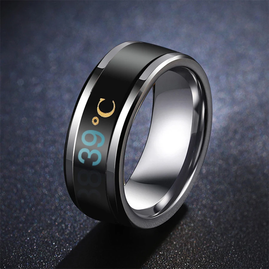Модные умные кольца для чувства эмоции настроения из титановой стали с