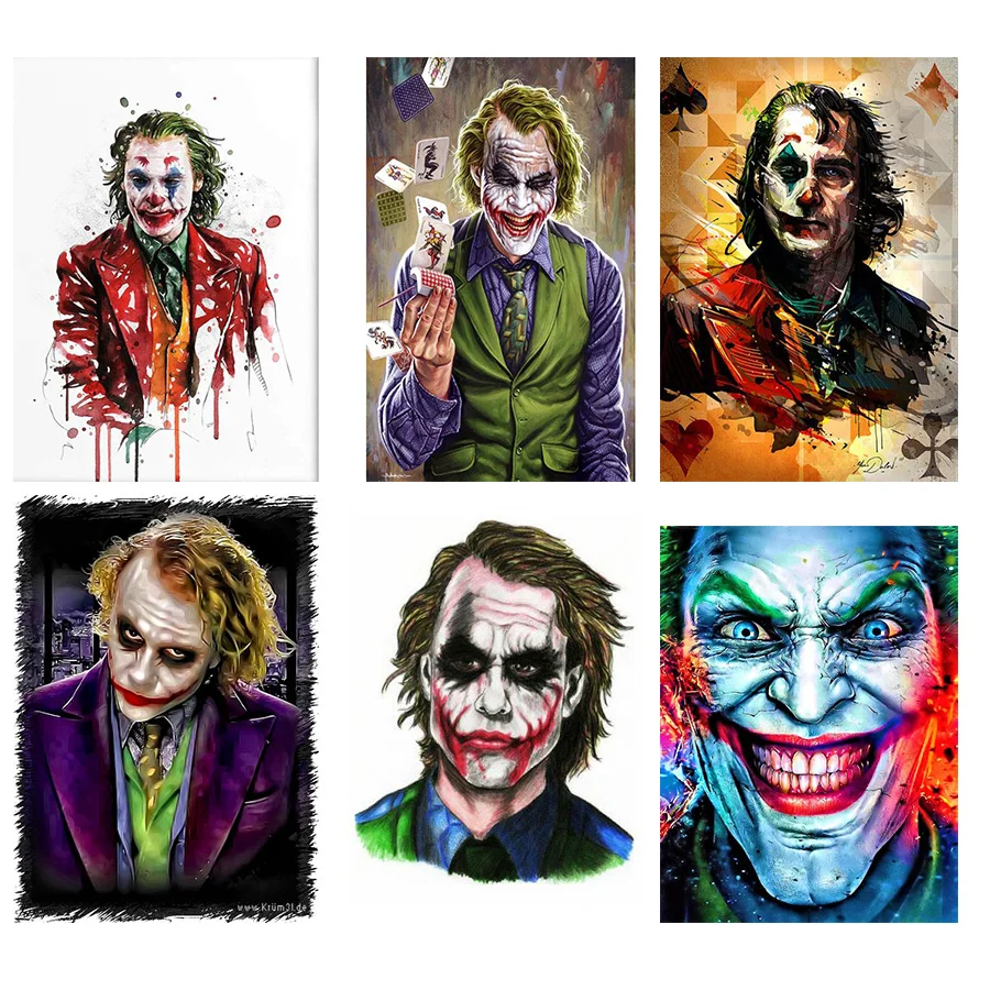 Алмазная 5D картина сделай сам мозаика Джокер для вышивки крестиком в стиле