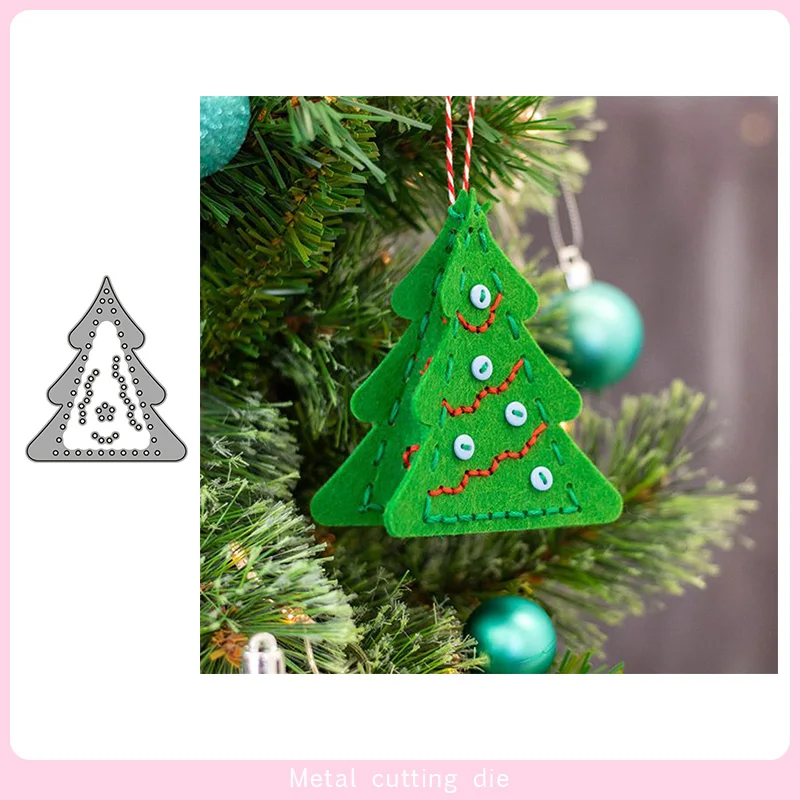 

Металлическая высечка для рождественской елки, для рукоделия, скрапбукинга, фотоальбома, декоративного тиснения, бумажных открыток, 2019