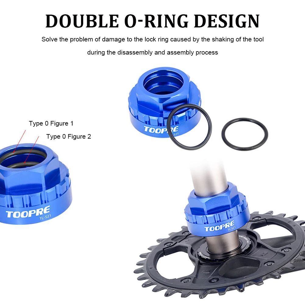 

12 Speed MTB Chainring Lock Ring Installation Tool Direct Mount Repair Tool Crankset for Shimano M7100/ M8100/ M9100 Tool