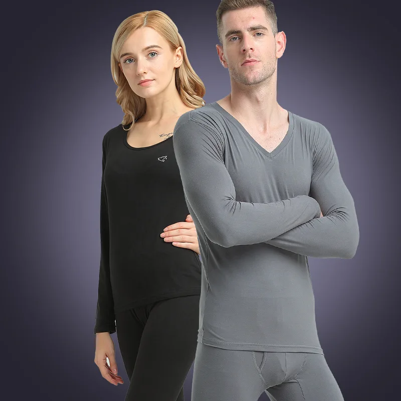 

Elastic Tight Sets Long Johns Men Thin Solid Color Basic Thermal Underwear Fitness Underpants And Undershirts Thermo