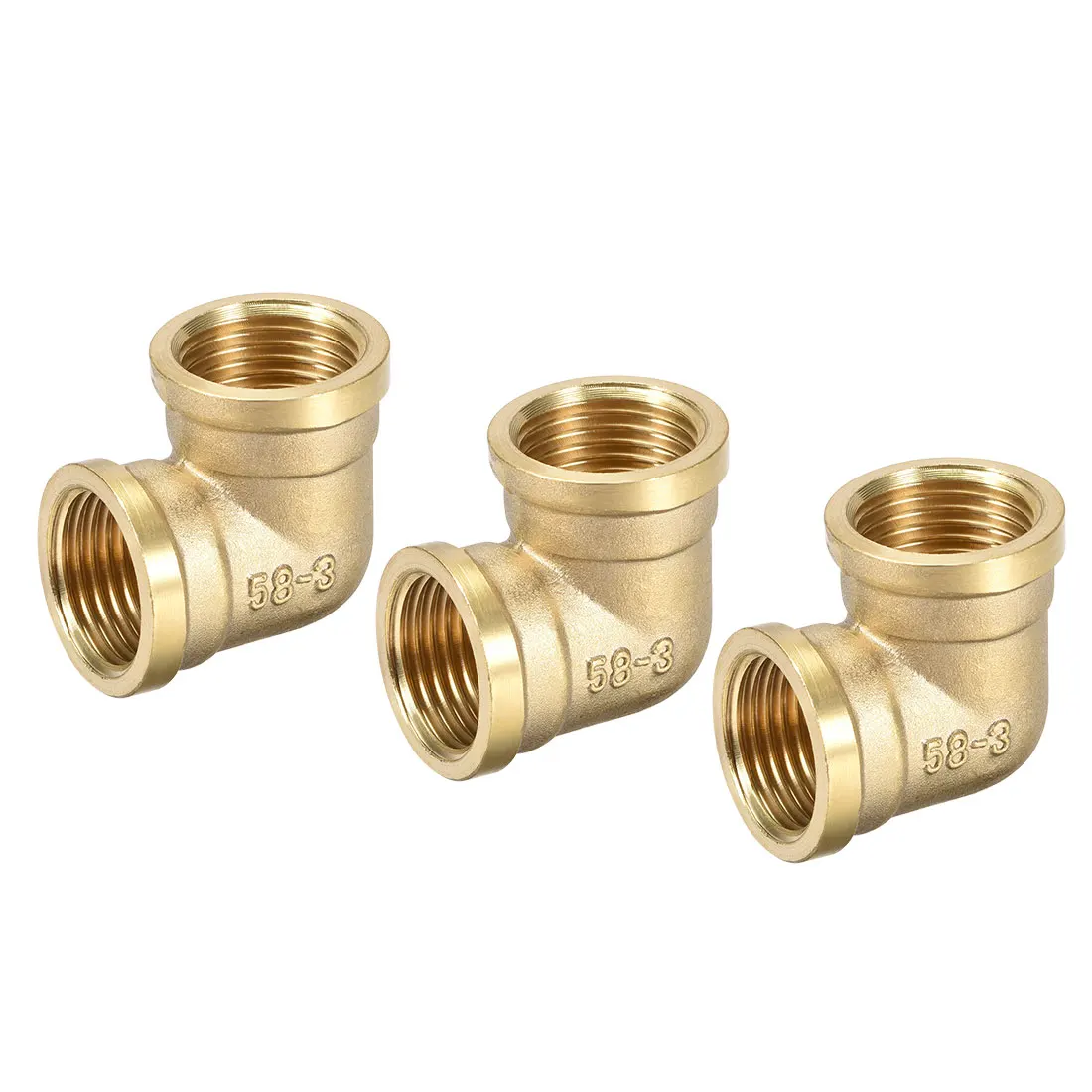 

Uxcell латунный штуцер для труб, 90 градусов, локоть G1/2 Female x G1/2 Female, 3 шт.