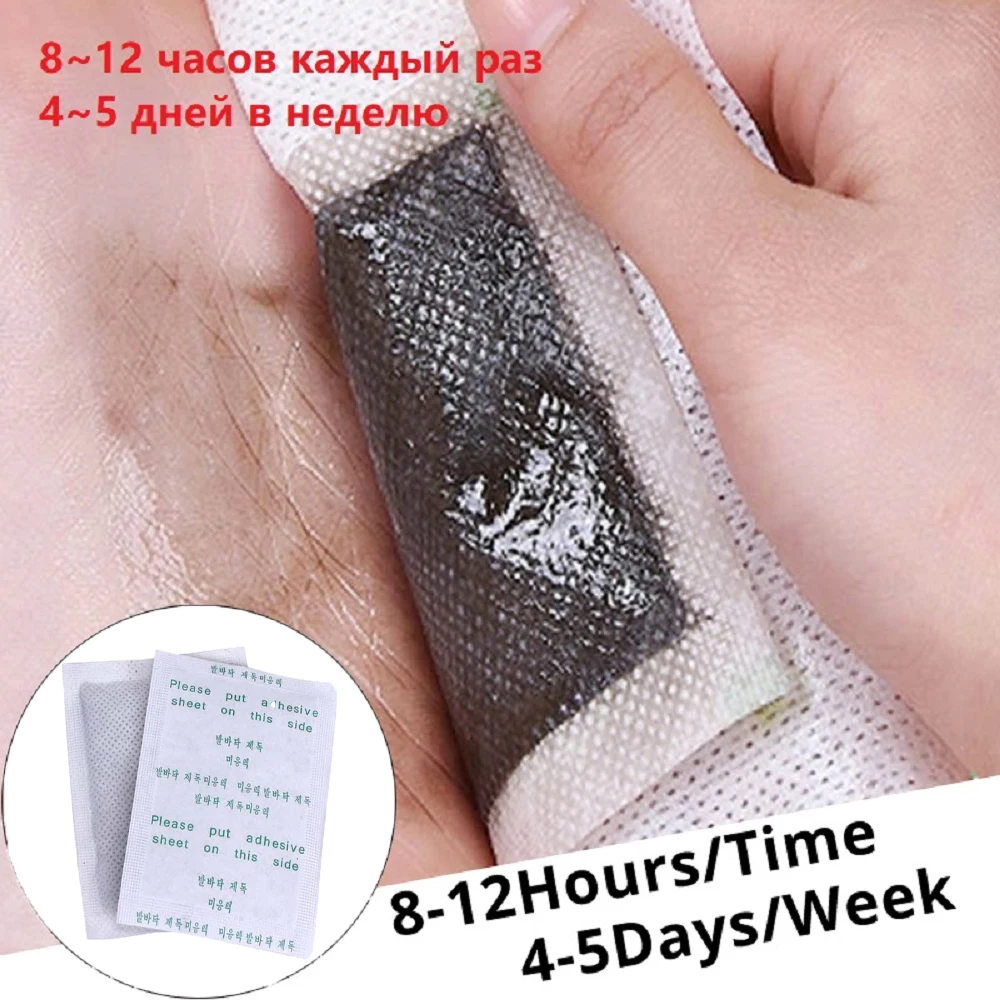 100 шт. = 50 пластырей + клеев Детокс пластырь для ног бамбуковый похудения удаление