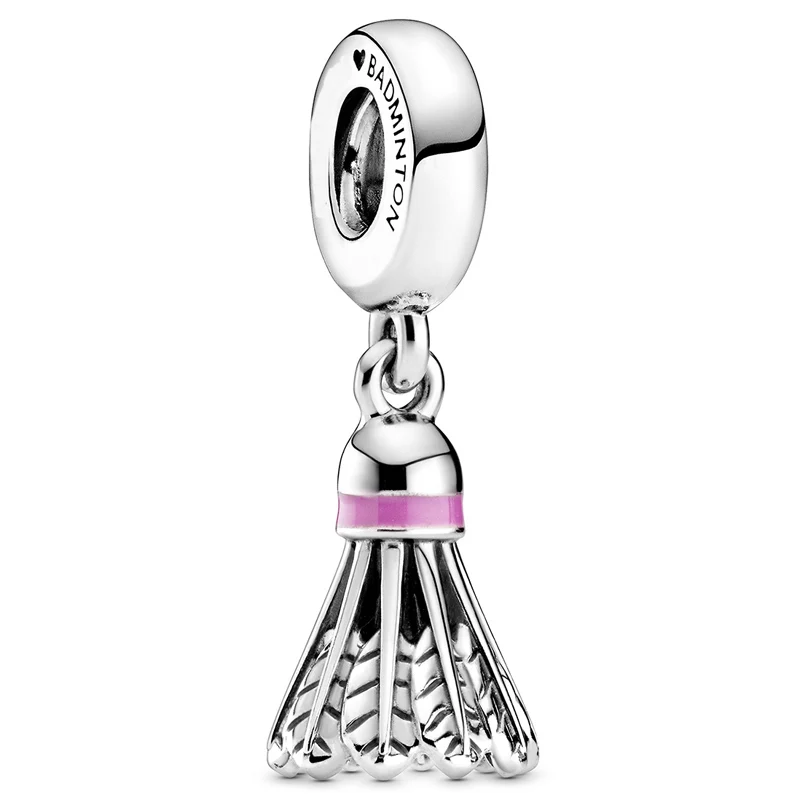 

Шарм-бусина из серебра 925 пробы для бадминтона