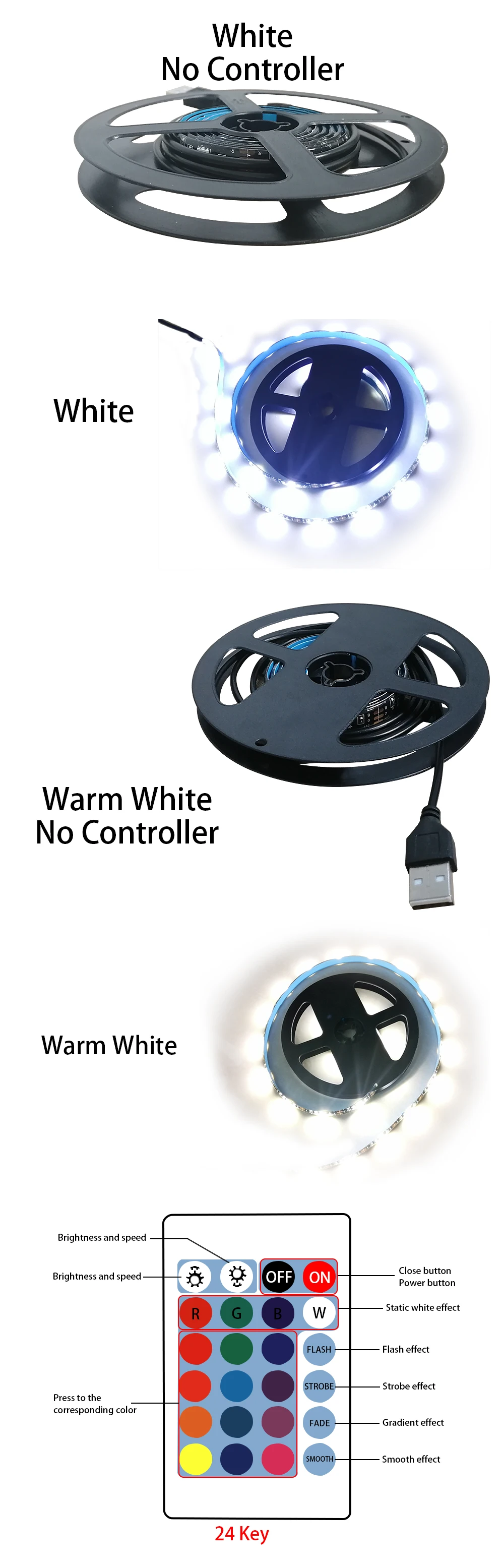 DC 5 в 1 м 2 м 3 м USB светодиодный ленточный светильник 5050 водонепроницаемый RGB гибкий светодиодный ленточный светильник с дистанционным управлением для гостиной рекламный светильник