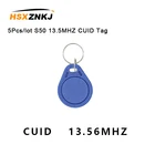 5 шт.лот брелоки маркеры S50 13,5 МГц CUID Сменные MF S50 1K IC ключи NFC клон копировальный блок 0 записываемый 14443A