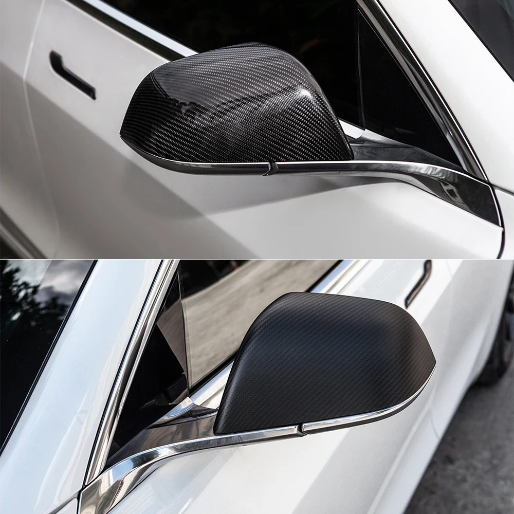 Аксессуары Model3 чехлы для автомобильных зеркал Tesla Model 3 боковых из углеродного