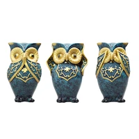 desktop decor home cartoon owl shaped artware ornament decorative tools for living room bedroom