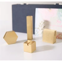 1 piece brass card base business card holder picture clamp for table accessory brass card seat