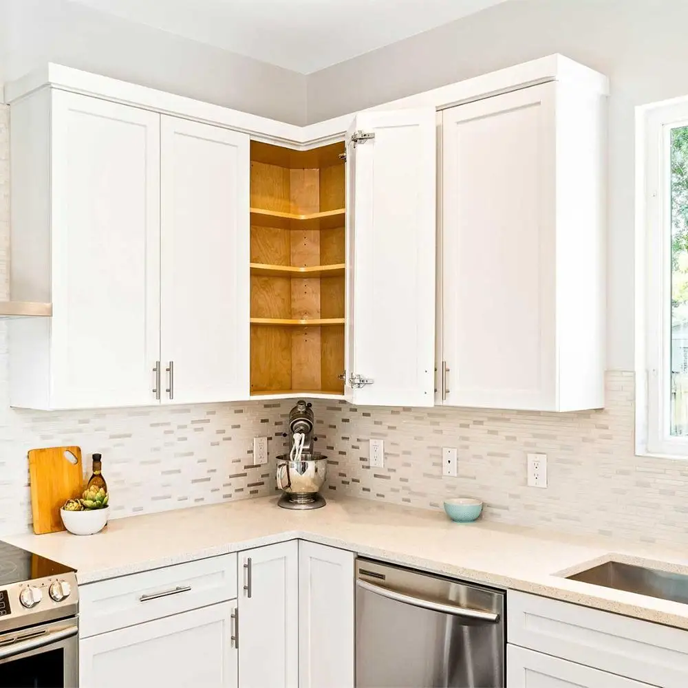 Solid Wood American Standard White Shaker Kitchen Cabinet | Обустройство дома