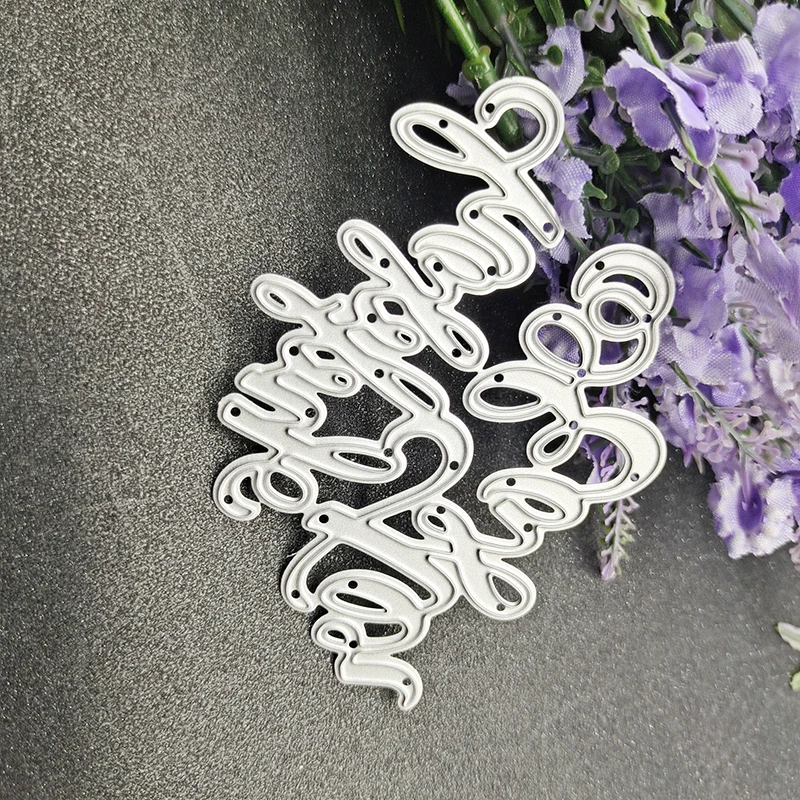 

Easter Happy Metal Cutting Dies Stencil Die Cut Scrapbooking Craft Stamps Photo Album Card Paper Embossing DIY