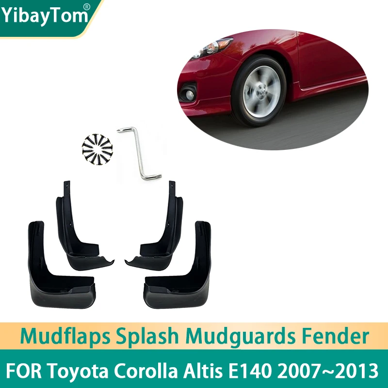 

4 pcs Front & Rear Mudflaps Splash Mud Guard Mud Flap Mudguards Fender For Toyota Corolla Altis E140 2007~2013 Accessories