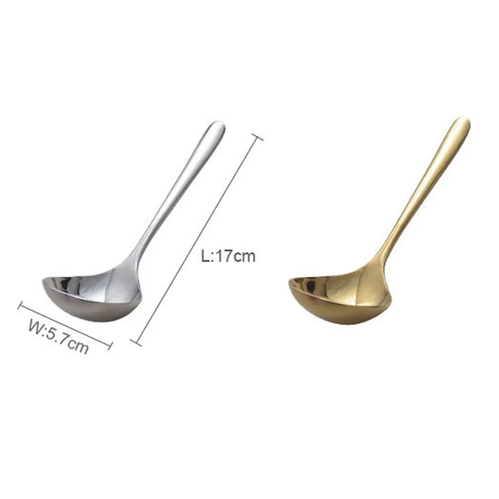 

Korean Stainless Steel Gravy Soup Spoon Thickening Spoon Long Handle Hotel Hot Pot Spoon Soup Ladle Home Kitchen Tools