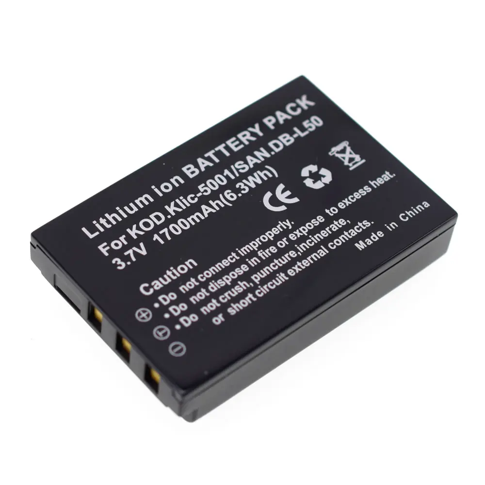 Аккумулятор Yida Business для Kodak KLIC-5001 1700 мАч