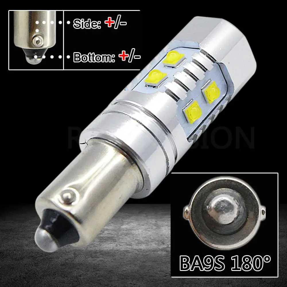 Суперъяркая светодиодная автомобильная лампа Canbus 50 Вт 680 лм 10 smd BA9 BA9S BAX9S H6W BAY9S H21W 12