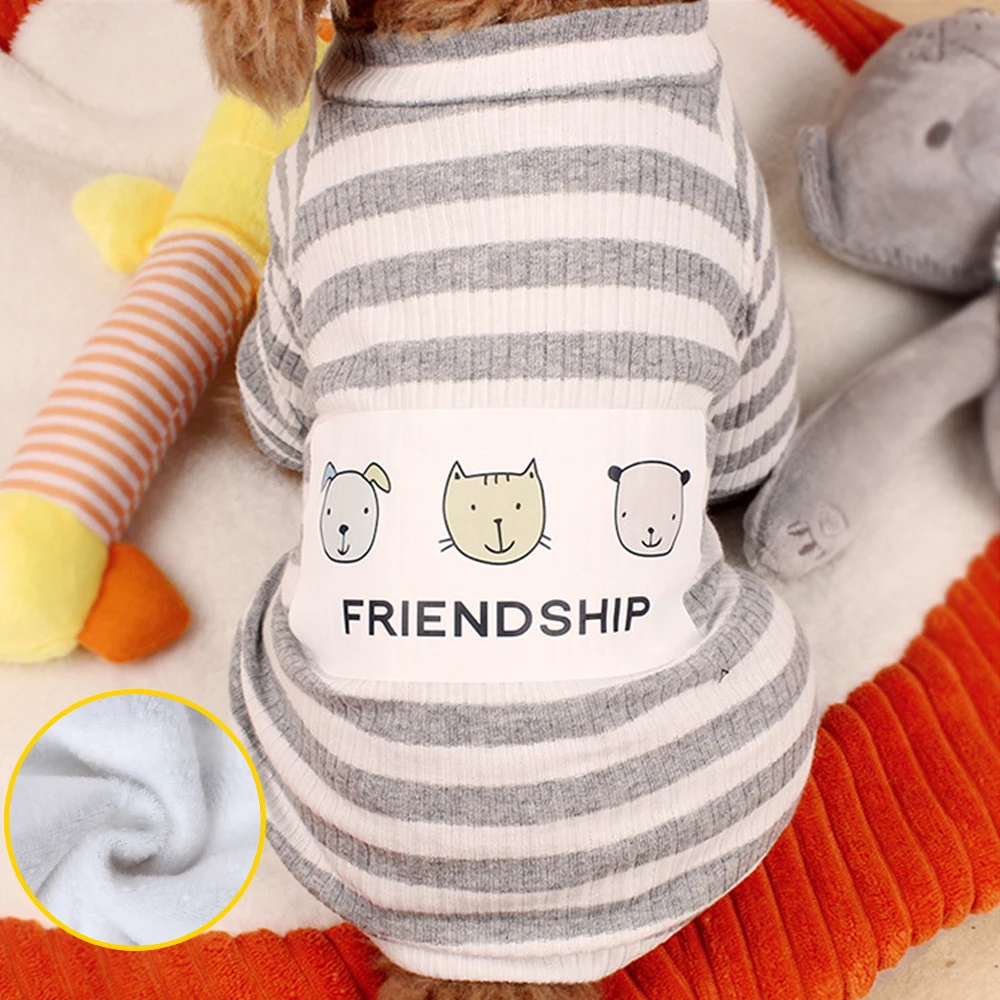 Grey Thick Маленький Средний костюм для собаки одежда Пижама Одежда для собак товары собачья Пижама комбинезон одежда для собак Пижама - Цвет: Grey Thick