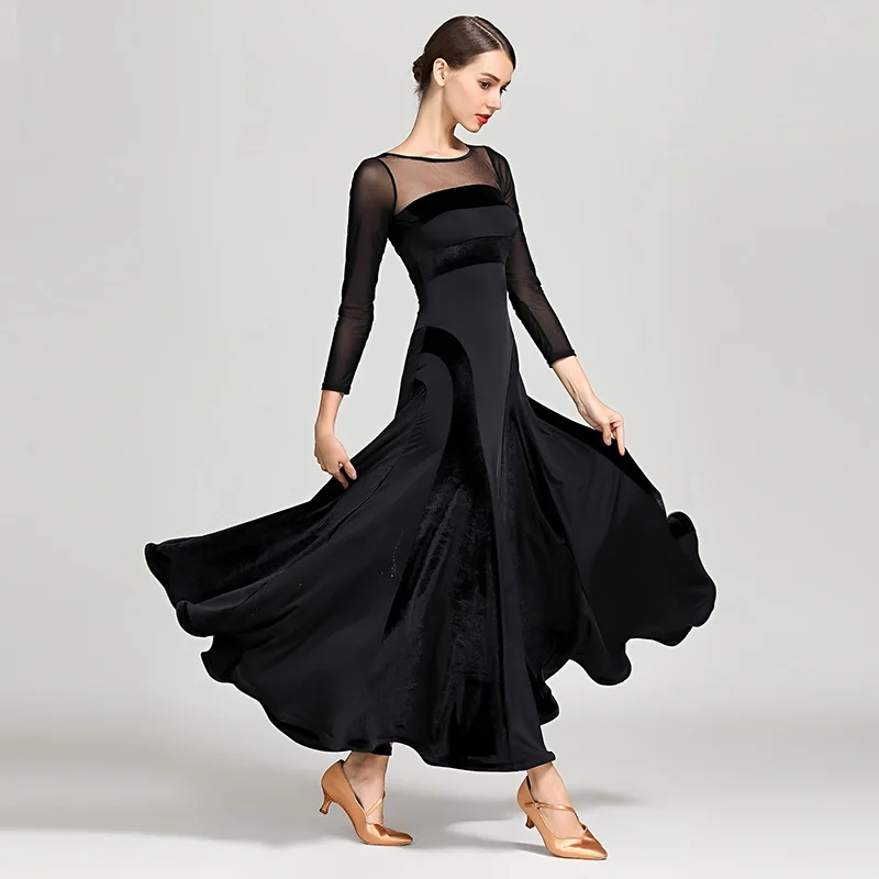 2020 Red Standard Ballroom Dress Women Waltz Fringe Dance Wear Modern Costumes Flamenco | Тематическая одежда и униформа