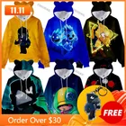 С милыми кошачьими ушками, для девочек Дети Любимый худи Browlings со звездами для детей от 3 до 14 лет шип съемки игры 3D футболка с рукавом для мальчиков и девочек, куртка с изображением персонажей мультфильмов, топы