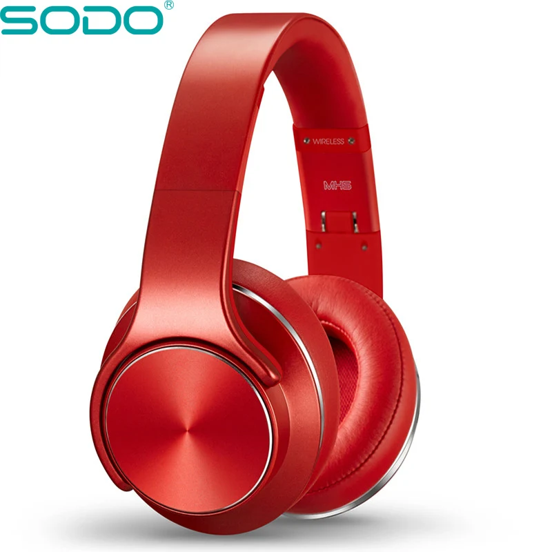 Bluetooth наушники SODO MH5 удобные беспроводные NFC 2 в 1 Twist out спикер регулируемые с