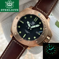 steeldivec sd1959s solid bronze automatic dive watches super luminous c3 sapphire glass 1000m nh35 mechanical diving watch male
