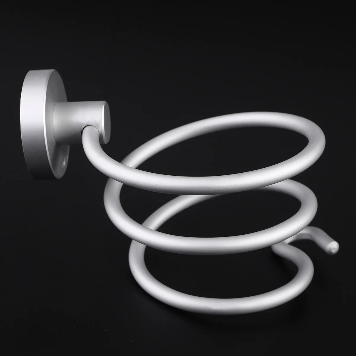 

Компактный алюминиевый настенный держатель для фена, спиральный держатель для фена, вешалка для хранения с вилкой