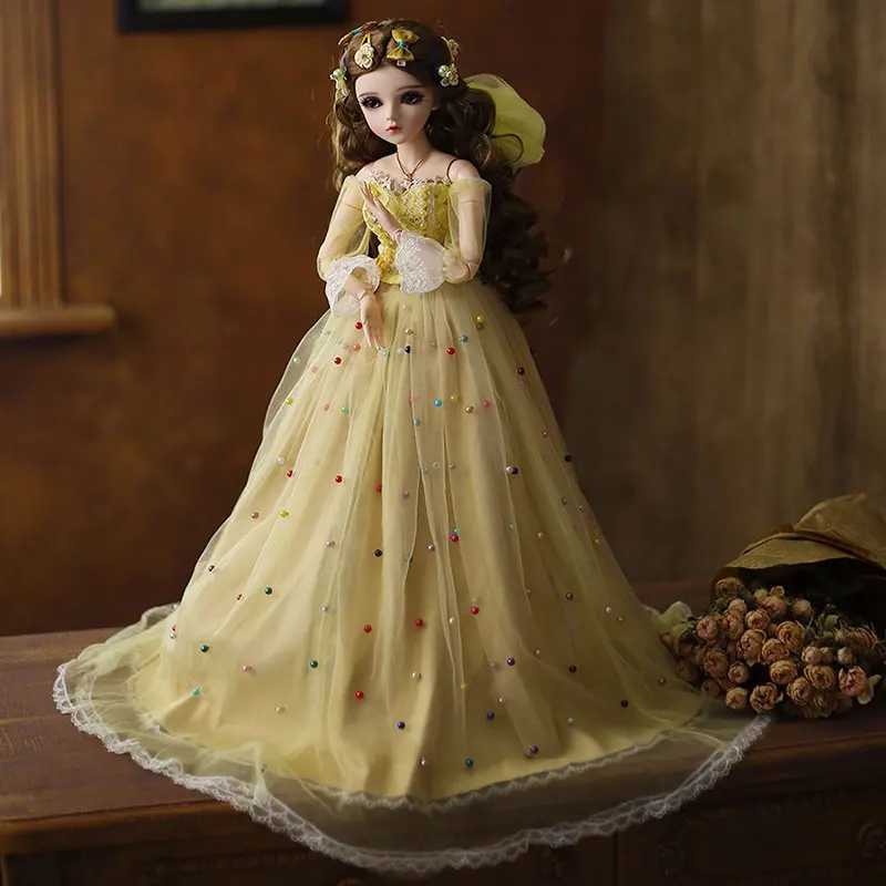 BJD кукла 1/3 BJD силиконовые детские куклы 60 см шарнирная кукла принцесса кукла реалистичный шар мягкие игрушки для девочек подарок с наряд