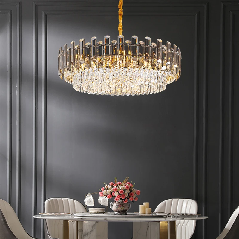 

Modern Crystal Led Chandeliers Lighting Gold Led Chandelier Lamp Living Room Decor Suspension Luminaire Hanging Lights Fixtures